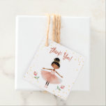 Ballerina Ballet Pink Kids Birthday Favour Tags<br><div class="desc">Cute watercolor Ballet Ballerina Birthday watercolor artwork.  Children's ballerina birthday theme. Easy to personalise.</div>