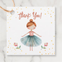 Ballerina Ballet Red Hair Girl Birthday