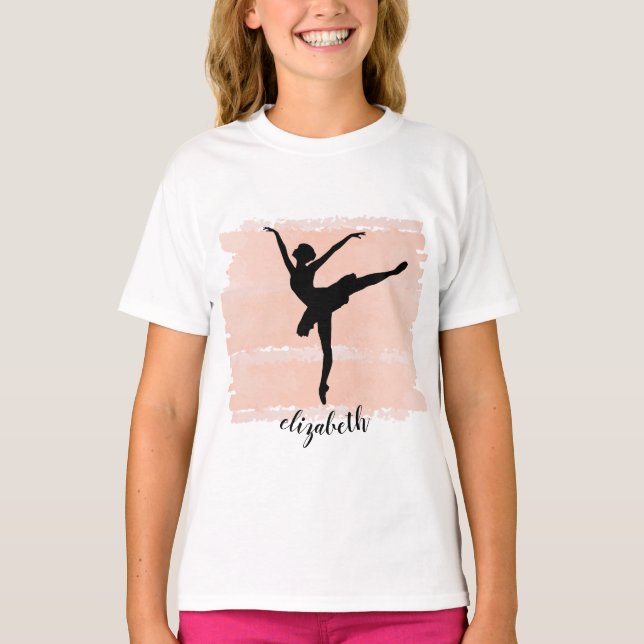 Ballerina Ballet Silhouette T-Shirt (Front)
