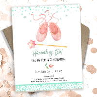 Ballerina Ballet Slippers 2nd Birthday Girl Budget