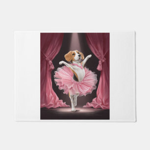 Ballerina Beagle � Funny Dog Dance Doormat
