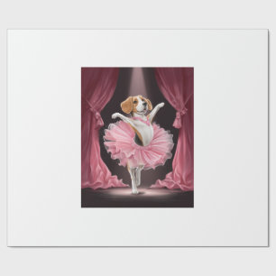 Ballerina Beagle � Funny Dog Dance Wrapping Paper