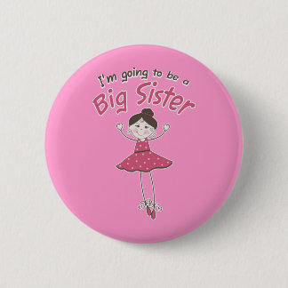 Ballerina Big Sister To Be 6 Cm Round Badge