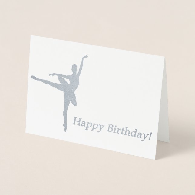 Ballerina Birthday Card (Front)