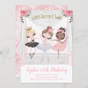Ballerina Birthday Invitation