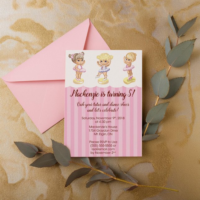 Ballerina Birthday Invitation (Creator Uploaded)