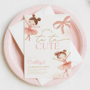 Ballerina Birthday Invitation