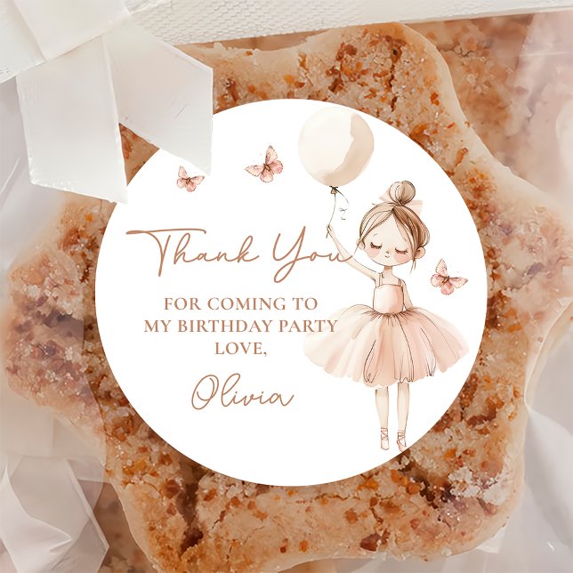 Ballerina Birthday Party Sticker (Creator Uploaded)