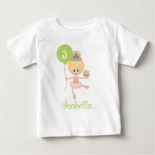 Ballerina Birthday Toddler T-shirt Blonde