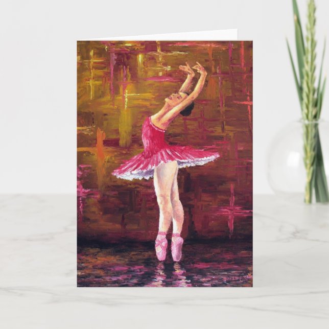 "Ballerina" (Blank Card) Card (Front)