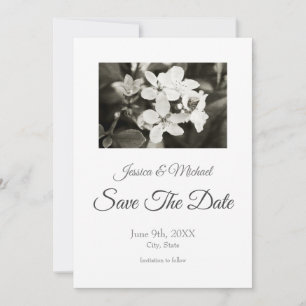 Ballerina Blossoms Vintage Save The Date
