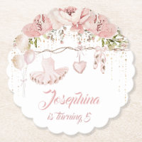 Ballerina blush pink tutu birthday party ballet 