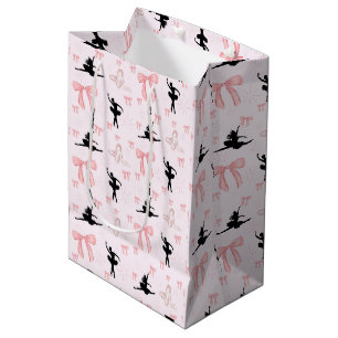 Ballerina Bows and Ballet Medium Gift Bag
