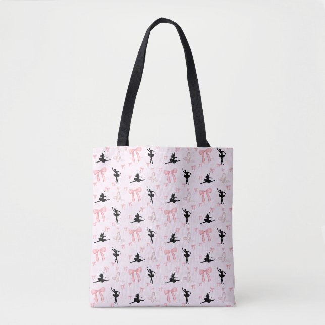 Ballerina Bows and Ballet Tote Bag (Front)