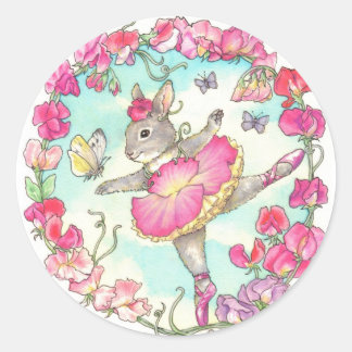 Ballerina Bunny Stickers Sweet Pea