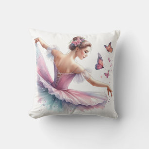 ballerina butterflies cushion