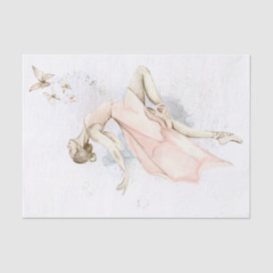 Ballerina Butterfly Watercolor Tissue Paper