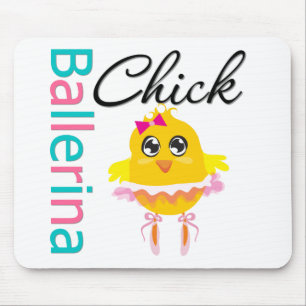 Ballerina Chick Mouse Pad