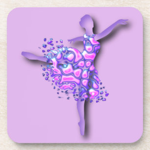 Ballerina Coaster Purple Ballet Dancer Girl