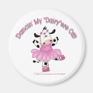Ballerina Cow Magnet