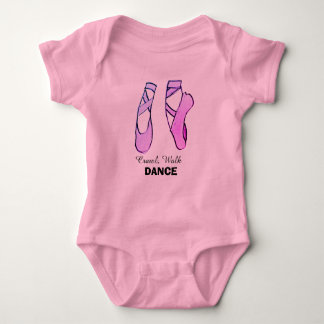 Ballerina Crawl, Walk, Dance Baby Bodysuit