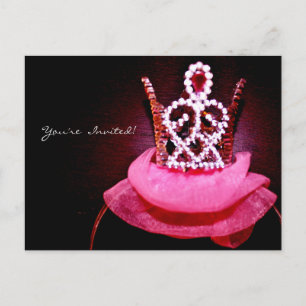 Ballerina Crown Invitation Postcard