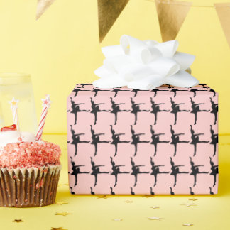 Ballerina Custom Background Colour Wrapping Paper