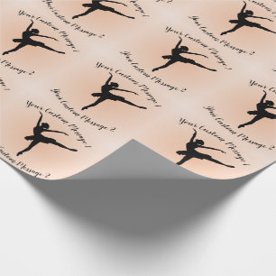 Ballerina Custom Message Wrapping Paper