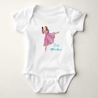 Ballerina - Custom Name Baby Bodysuit