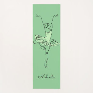 Ballerina custom name & colour yoga mat
