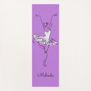 Ballerina custom name & colour yoga mat