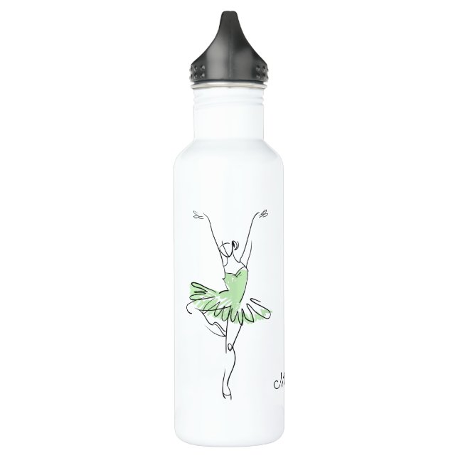 Ballerina custom name water bottles (Left)