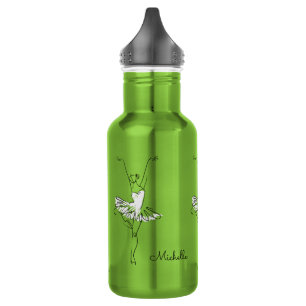 Ballerina custom name water bottles