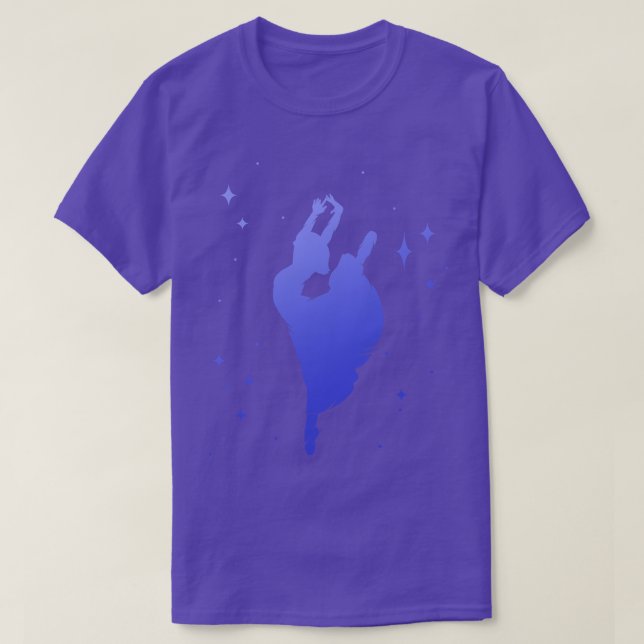 Ballerina Dance Dancer Silhouette T-Shirt (Design Front)