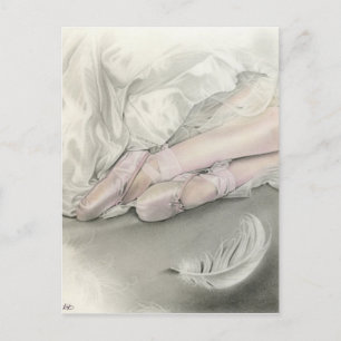 Ballerina dance of the swan Postcard