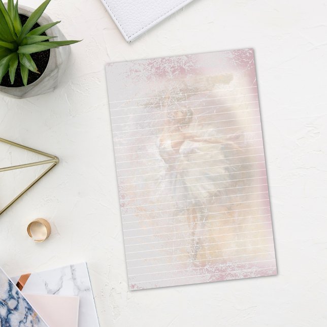 Ballerina Dance Pose White Lined Stationery (Creator Uploaded)