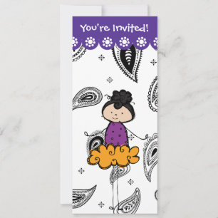 Ballerina Dance Recital Invitations