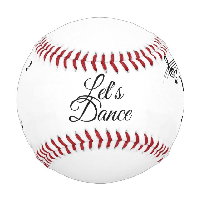 Ballerina Dance with Me Music Note Baseball (Front)