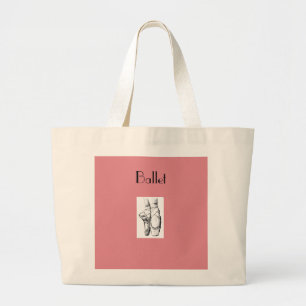 Ballerina Dancer Ballet Shoes Dance Tote Bag