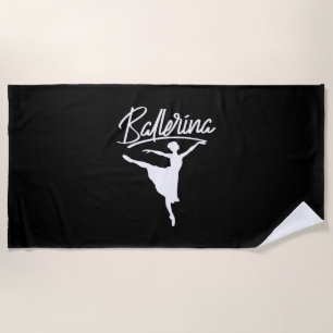 Ballerina Dancer Beach Towel