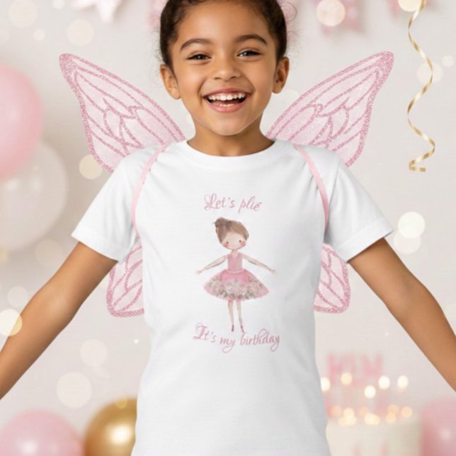 Ballerina Dancer Birthday Party T-Shirt (Creator Uploaded)