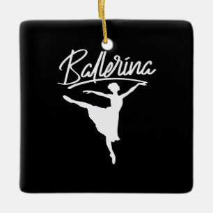 Ballerina Dancer Ceramic Ornament