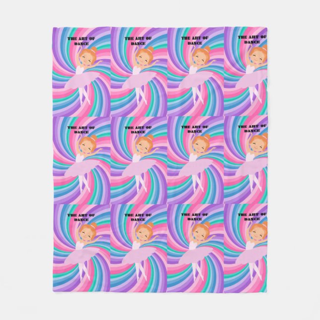 Ballerina dancer fleece blanket (Front)
