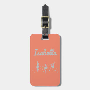 Ballerina Dancer Luggage Tag Recital Birthday