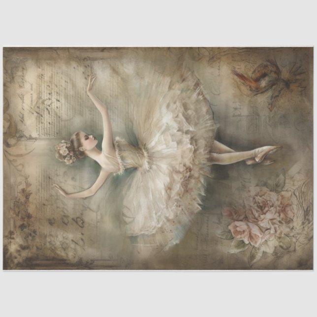 Ballerina Dancer  Tissue Paper (Front)