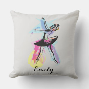 Ballerina Dancer Watercolor Customised Cushion