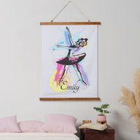 Ballerina Dancer Watercolor Theme