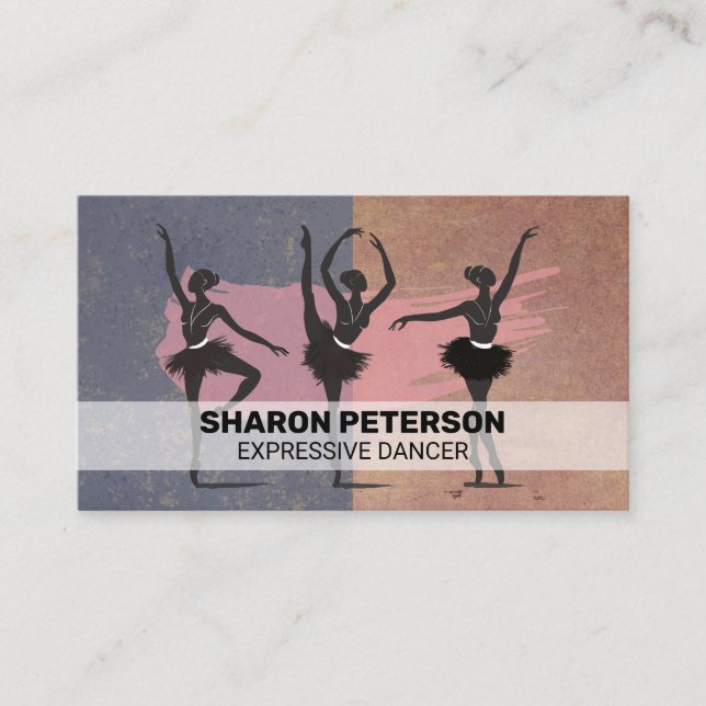 Ballerina Dancers Business Card (Front)