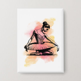 Ballerina Dancing in Color 