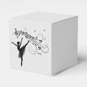 Ballerina Dancing with Music Favour Box